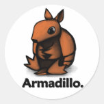Armadillo Armadillo. Round Sticker