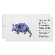 Armadillo art fun cute happy unique armadillos photo cards