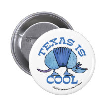 Armadillo Blue-Texas is Cool Buttons