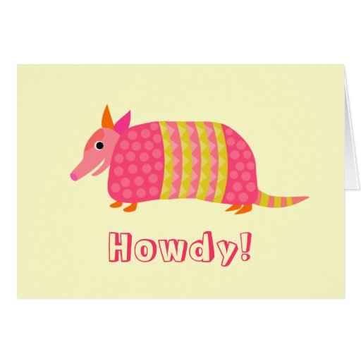 Armadillo Greeting Card