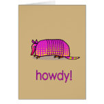 Armadillo greeting card