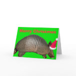 Armadillo Santa, Merry Christmas Greeting Cards