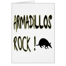 Armadillos Rock! Greeting Card