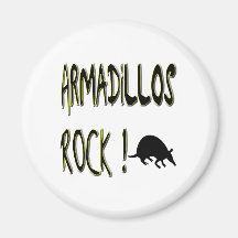 Armadillos Rock! Magnet