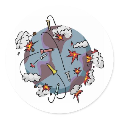 Armageddon Stickers by theblackrhino