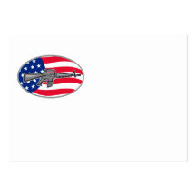 Armalite M-16 Colt AR-15 assault rifle flag Business Cards