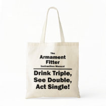 armament fitter tote bags