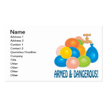 Armed And Dangerous Business Card Template