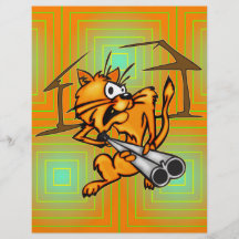 Armed and Dangerous Cat Personalized Flyer