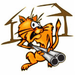 Armed and Dangerous Cat Photo Cutout