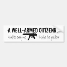 Armed Citizenry Bumper Sticker