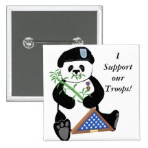Armed Forces Day Panda Button