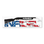ARMED INFIDEL bumper stickers