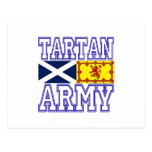Armée de tartan carte postale