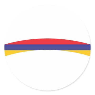 Armenia / Arménie Round Stickers by allovertheworld