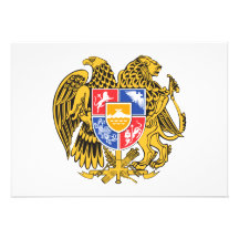 Armenia Coat of Arms Personalized Invitations