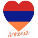 Armenia Flag Heart t-shirts