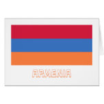 Armenia Flag with Name Greeting Cards