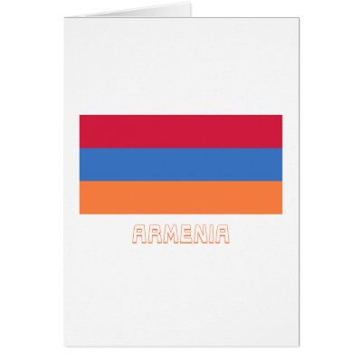Armenia Flag with Name by Vexillophile