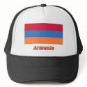 Armenia Flag with Name hats