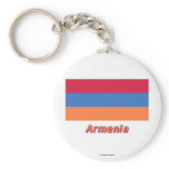 Armenia Flag with Name Keychain