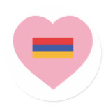 Armenia / Hayastan Round Sticker