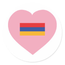 Armenia / Hayastan Round Sticker