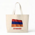 Armenia Waving Flag with Name bags