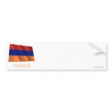 Armenia Waving Flag with Name bumper stickers
