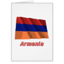 Armenia Waving Flag with Name cards