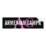 Armenian Gampr Breed Monogram Bumper Sticker