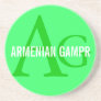 Armenian Gampr Breed Monogram Beverage Coaster