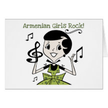 Armenian Girls Rock Greeting Cards