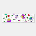 Armenian-inspired Colourful Swirling Flower Patter Bumper Sticker