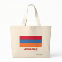 Armenien Flagge mit deutschem Namen Bags