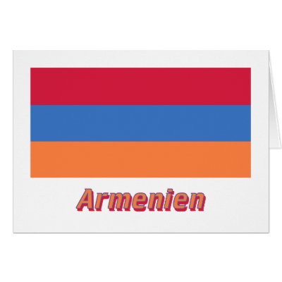 Armenien Flagge mit deutschem Namen by Vexillophile