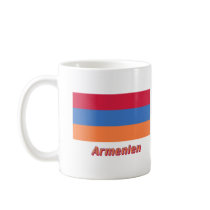 Armenien Flagge mit deutschem Namen Coffee Mugs