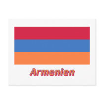 Armenien Flagge mit deutschem Namen