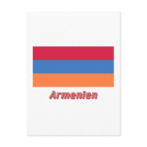 Armenien Flagge mit deutschem Namen