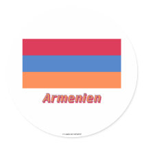 Armenien Flagge mit deutschem Namen