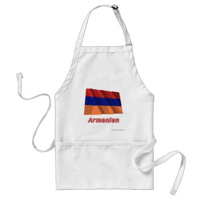 Armenien Fliegende Flagge mit deutschem Namen Aprons by Vexillophile