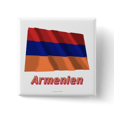 Armenien Fliegende Flagge mit deutschem Namen by Vexillophile