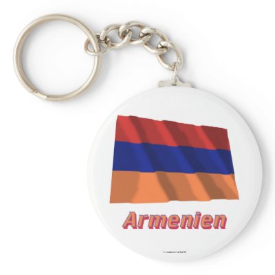 Armenien Fliegende Flagge mit deutschem Namen by Vexillophile