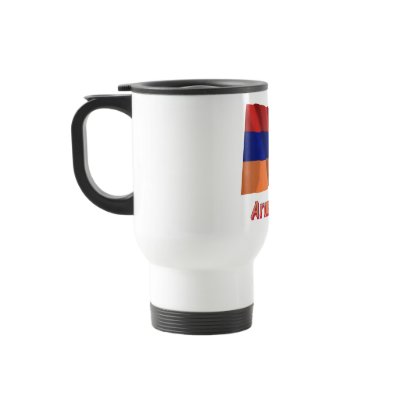 Armenien Fliegende Flagge mit deutschem Namen Coffee Mugs by Vexillophile