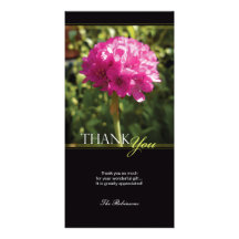Armeria Maritima Floral Thank You Photo Card