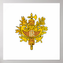 Armoiries République Coat of Arms Posters