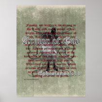 Armour of God, Ephesians 6:10-18, Christian Soldie Print