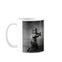 Armoured Samurai with Sword and Dagger in 1860 Coffee Mugs