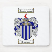 ARMSTRONG FAMILY CREST -  ARMSTRONG COAT OF ARMS MOUSE PADS