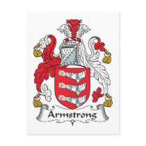 Armstrong Family Crest Post Card